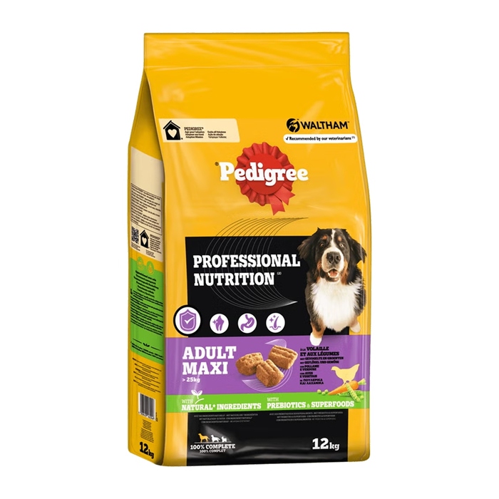 Сухий корм для собак великих порід PEDIGREE з птицею та овочами, 12 кг