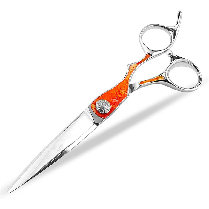 Професійна ножиця для грумінгу собак та котів 6.8 дюймів | Пряма ножиця для догляду за шерстю з регулюванням