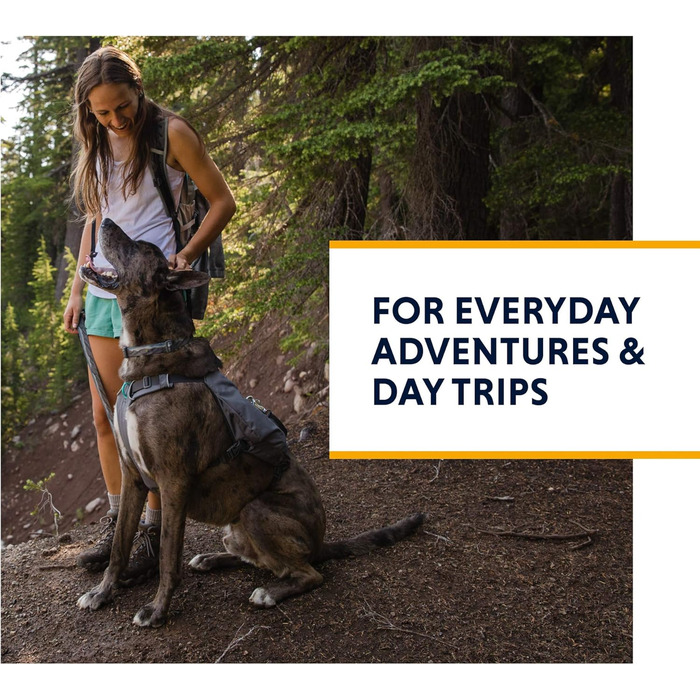 Шлея для собак RUFFWEAR Switchbak з кишенями, комфортна для прогулянок і подорожей, для малих порід, сірий граніт
