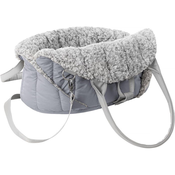 Сумка-переноска для собак, транспортувальна сумка, переноска для тварин, регульована висота, аксесуари для собак, переноска для подорожей, 38x24x28 см, розмір Asche 1: 38x24x28 см Asche