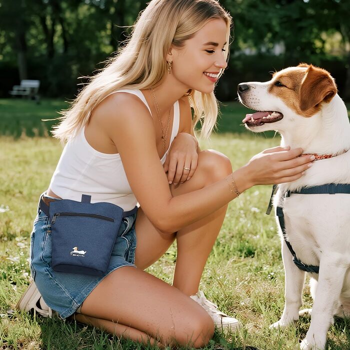 Тайхойін Сумка-переноска для собак, подорожі, комплект для догляду: 2 місткості для корму, 2 складані миски, килимок, кишеня для ласощів, зелено-блакитний