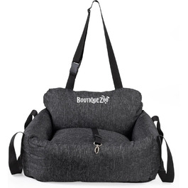 Автомобільний сидіння для собак: зручний, універсальний, миючий, 55x65 см, чорний