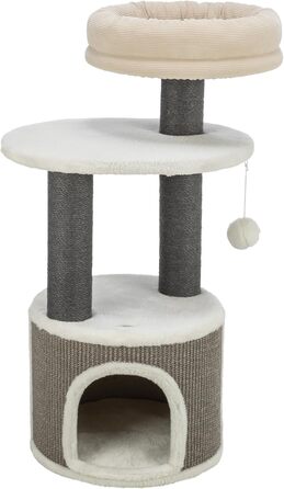 Дерев'яний кігтеточка TRIXIE Marco 114 см – багатоповерхова, з місцями для відпочинку та іграми