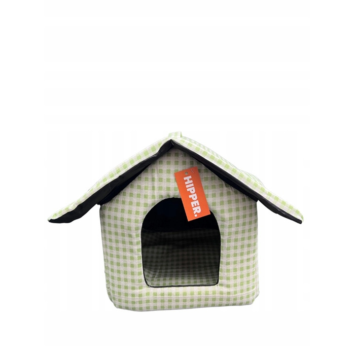 Будиночок для собак та котів у клітинку, 43x39x41 см, HIPPER