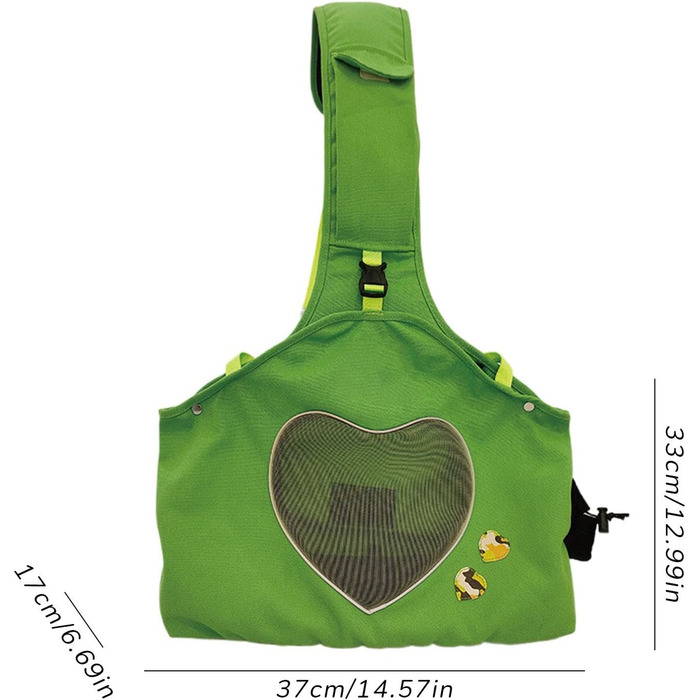 Сумка-переноска для собак і котів, легка переноска для тварин, зелена, для вигулу та подорожей