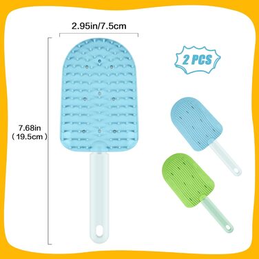 Гребінець для котів 2 шт., силіконовий, для довгошерстих, видаляє шерсть, зменшує клубки шерсті