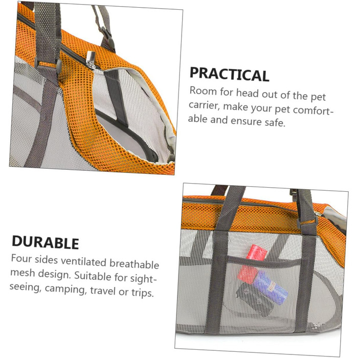 Дихаюча переноска для собак TOYANDONA - легка, велика, складана, для маленьких собак та котів, для подорожей та прогулянок