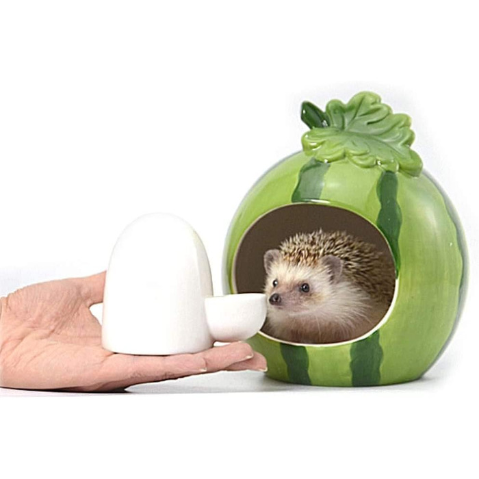 Автоматична годівниця для води з кераміки Dahey для маленьких тварин: миші, хом'яки, їжачки, шиншили, єноти, морські свинки (227 мл)