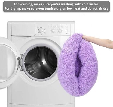 Подушка-бублик для котів та собак, 60 см, зелена, самонагріваюча, зручна, миється