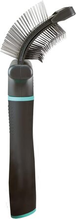 Щітка для собак Zolux, подвійна, гнучка, розмір L, 9,5 x 6,2 x 21,5 см, серія ANAH, ZO-470811 (різнокольорова, M, упаковка: 1 шт.)