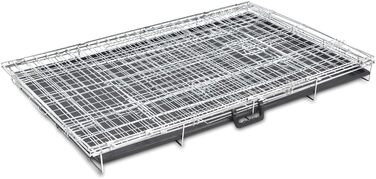 Складаний металевий вольєр для собак vidaXL XXL, транспортна клітка 121x74x83 см