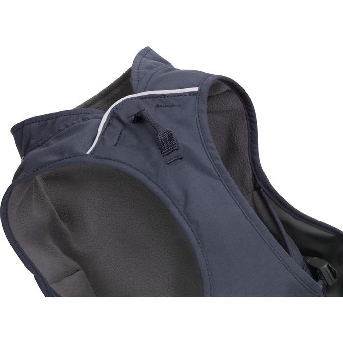 RUFFWEAR Overcoat Fuse: Куртка та шлейка для собак 2-в-1, з флісовою підкладкою, X-Small (XXS, Базальтовий Gray)