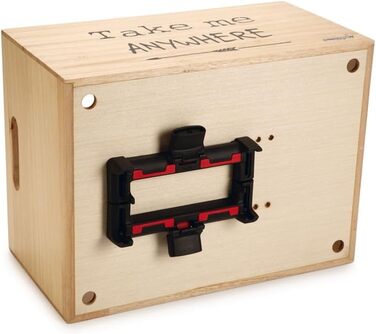 Дерев'яний велосипедний кошик Beeztees K&Bz, 45 x 33 x 45 см, чорний