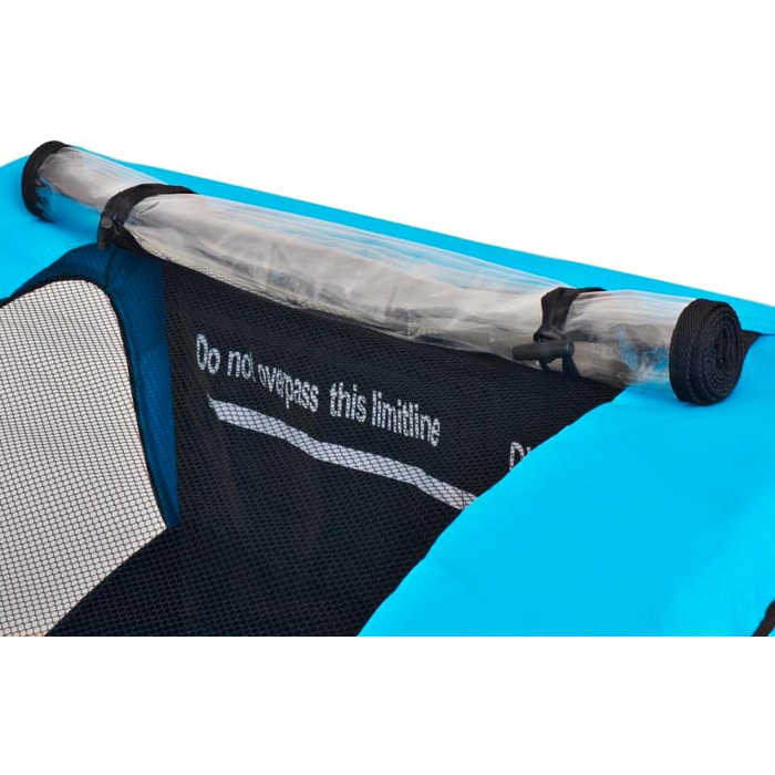 Причіп для собак, велосипедний причіп, причіп для бігу: сірий та синій, 30 кг, універсальний, легка збірка