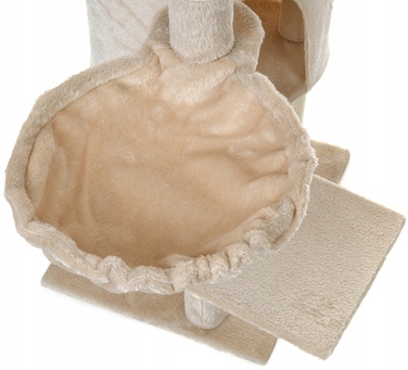 Когтеточка-вежа для котів з лежаком та стовпчиком Funfit Home&Office, 120 см