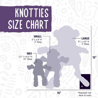Іграшка для собак HuggleHounds Knotties Лось Міні, м'яка плюшева