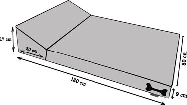 FORTISLINE Лежанка для собак, килимок для собак Everest, надміцний, водонепроникний (120x80x9 см, сірий)