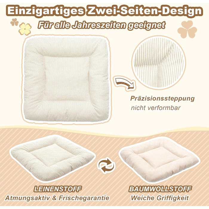 Будка для собак Jiupety, внутрішня, розкладна, для собак 4-9 кг, розмір M, 43x43x43 см, бежева