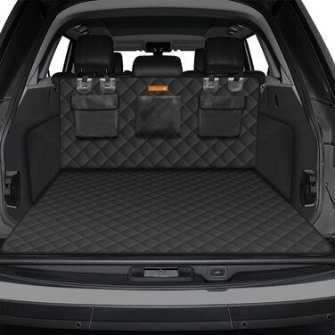 Захист для багажника автомобіля Alfheim для собак - водонепроникний килимок з міцного матеріалу, неслизький, з боковим захистом, чорний. Підходить для авто, позашляховиків, вантажівок