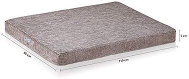 Килимок для собак ONVAYA® з Memory Foam, ортопедичний, сірий, розмір S-XXL, 112 x 74 x 5 см