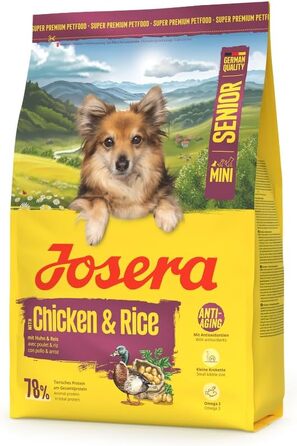 Корм для собак Josera Mini Senior для літніх собак малих порід, сухий, 3 кг