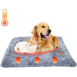 Самогріюча килимок для котів та собак Little Bean, 60x45x6 см (S) / 90x60x10 см (L), без кабелю, не електричний, для дому та вулиці, антиковзаюча