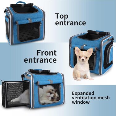 Корзина для собак на велосипеді - велосипедна переноска для тварин, вентильована, регульована | Зручний транспорт для прогулянок, подорожей, перевезення собак, домашніх тварин