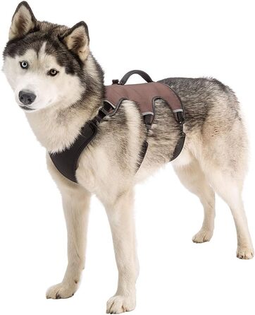 Шлейка для собак Ferplast ERGOTREKKING Large, чорна, велика, з 6 застібками, відбиваючими елементами та регулюванням, для грейхаундів