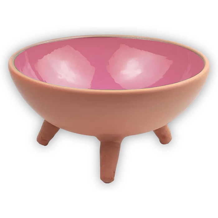 Керамічна миска для котів | Ручна робота | 2 шт. | Біло-сіра, фіолетово-біла