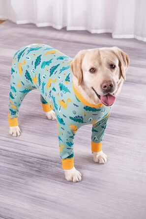 Комбінезон для собак великих порід BT Bear, захист суглобів, піжама для собак, комбінезон для собак середніх та великих порід (6XL, зелений) 6XL Динозавр (Зелений)