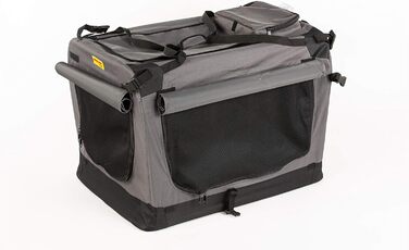 Транспортна переноска для собак та котів COOL PET сірого кольору, 102x69x80 см