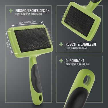 Щітка для собак та котів ReaVET, знімає підшерсток та ковтуни, для великих та середніх порід, (L/M)