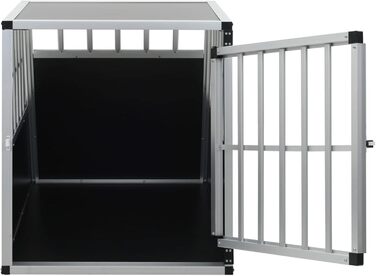 Транспортна переноска для собак Gecheer, складана переноска XXL для великих собак, алюміній та MDF, 65 x 91 x 69,5 см, для безпечного транспортування в автомобілі