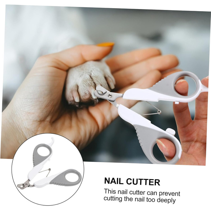 Кліпер для обрізання кігтів домашніх тварин BESPORTBLE - 2 шт. Ефективний інструмент для собак та котів. Ергономічний, портативний, для точного обрізання.