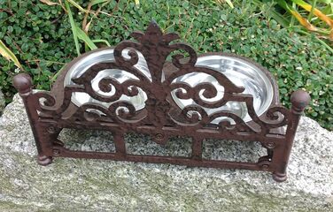 Миска для собак та котів Dekowonderland з чавуну, античний стиль