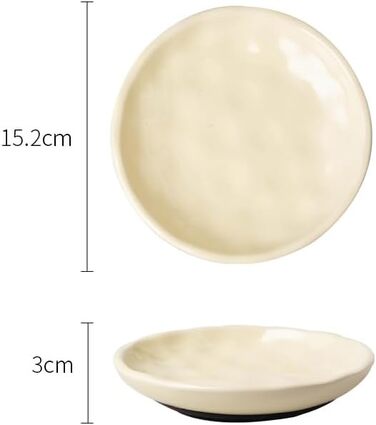 Набір керамічних мисок для котів 6er – годівниця та миска для їжі з неслизьким силіконовим дном | Плоскі, широкі миски для їжі | Непошкоджуючі для вій та придатні для миття в посудомийній машині