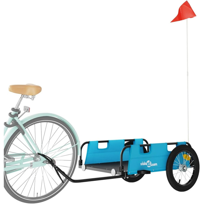 Фahrradanhänger ARKEM: Причіп для велосипеда, корзина для собак, блакитний, Oxford-Gewebe, з кулею