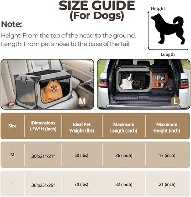 Складана переносна будка для собак великих порід, м'яка, для подорожей, для дому та вулиці, з міцним сітковим вікном (темно-сірий), 91.4 x 63.5 x 63.5 см