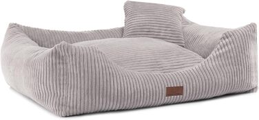 Кругле/прямокутне ліжко для собак та котів Oaza з м'якою текстильною підстилкою, 70x60 см