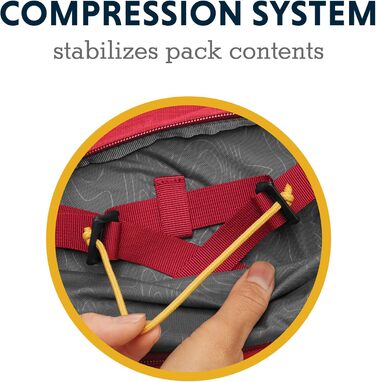 RUFFWEAR міцний туристичний рюкзак для собак, з 2 пляшками по 1 л, для малих порід, регульований розмір S, червоний (Red Currant), Palisades Pack