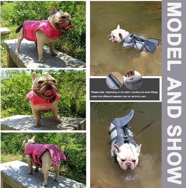 Світшот для собак 'Акула' - рятувальний жилет для Французького бульдога (розмір M, русалка)