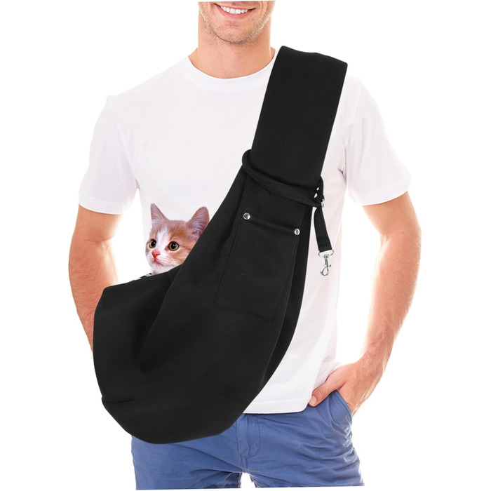 Сумка-переноска для собак та котів Toyvian, регульована, для подорожей, з кишенею