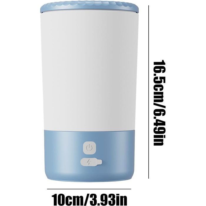 Автоматичний мийка лап для собак: електричний пристрій для чищення лап для великих собак, кошенят та цуценят. Чорний/білий, блакитно-білий кольори