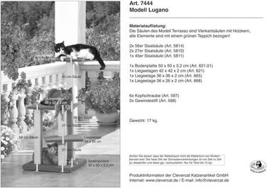 Clevercat Outdoor Lugano - когтеточка для котів на вулицю, Made in Germany