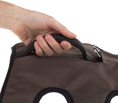 Шлейка для собак Ferplast ERGOTREKKING, коричнева, XL, з 6 застібками, витривала, з регулюванням, світловідбиваюча, з м'якою підкладкою