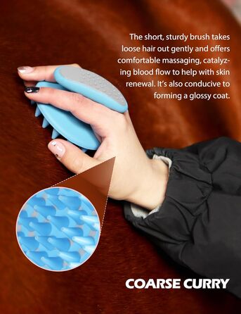 Набір для догляду за конями Harrison Howard, 9 предметів, блакитний. Органайзер, сумка для перенесення