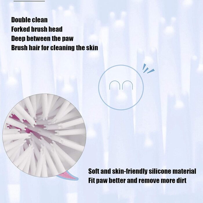 Автоматичний очищувач лап для собак та котів Qcwwy, рожевий