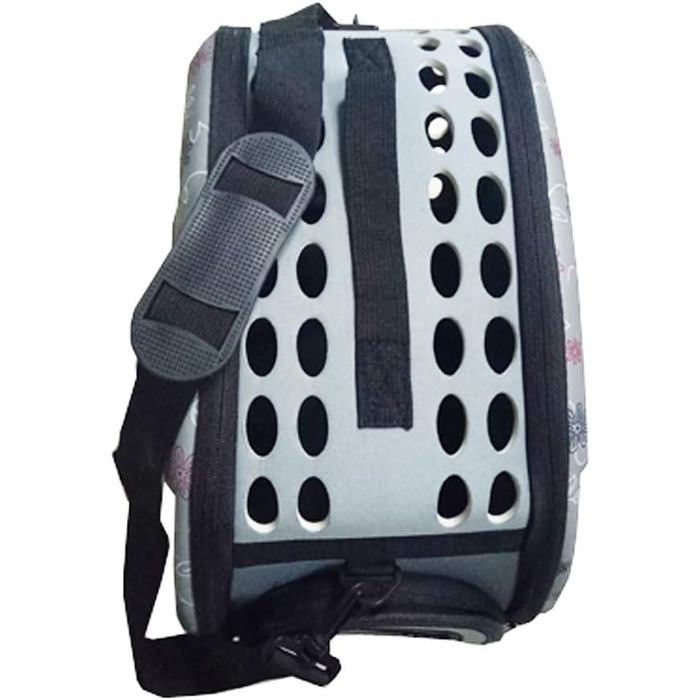 Транспортна переноска для собак та котів, комфортна, для подорожей на вулиці, середня, сіра
