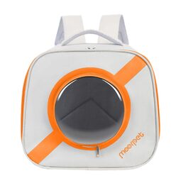 Рюкзак для тварин Kowaku: зручний переносник для собак та котів з вікном та ременем, оранжевий