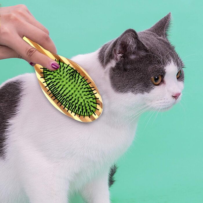 Двостороння щітка для собак та котів: для грумінгу, масажу та видалення шерсті
